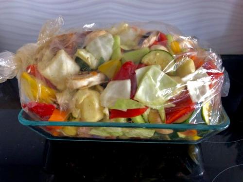 Как приготовить мясо с овощами в рукаве без духовки. Свинина с овощами в рукаве