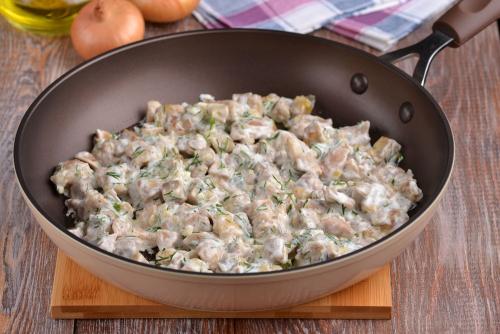 Можно ли приготовить пюре с курицей и грибами в духовке заранее. Пошаговый рецепт