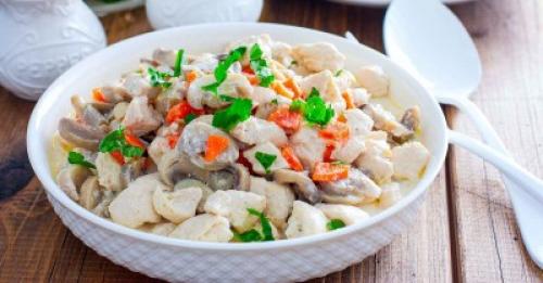 Как правильно запекать курицу с грибами