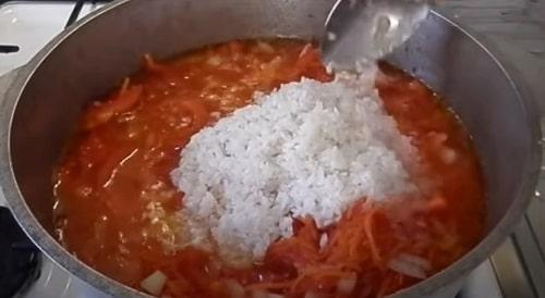 Рис в томате с овощами на зиму. Салат с рисом и овощами на зиму — очень вкусные рецепты заготовки