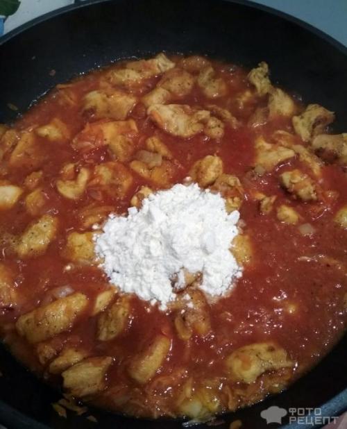 Ингредиенты для подливы из куриного филе