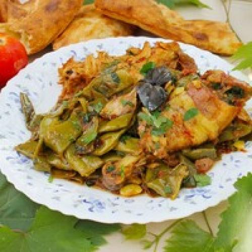 Чахохбили из курицы в казане. Готовим чахохбили в казане 08 Чахохбили из курицы в казане. Готовим чахохбили в казане 08