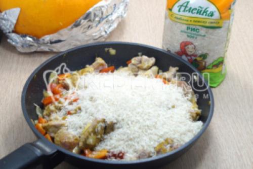 Фруктовый плов с тыквой. Постный плов с тыквой и яблоками 10 Фруктовый плов с тыквой. Постный плов с тыквой и яблоками 10