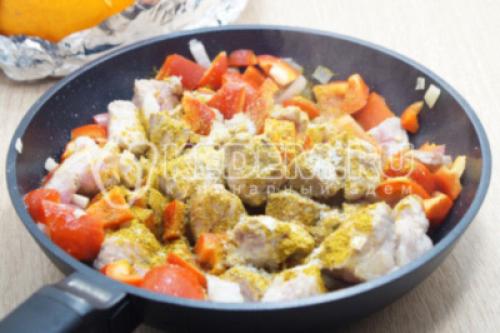 Фруктовый плов с тыквой. Постный плов с тыквой и яблоками 09 Фруктовый плов с тыквой. Постный плов с тыквой и яблоками 09