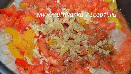 Чахохбили из курицы в мультиварке