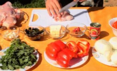 Классический чахохбили из курицы. Чахохбили из курицы по-грузински — классический рецепт в казане