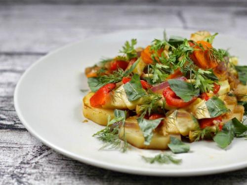 Овощное рагу с кабачками и капустой в мультиварке 29