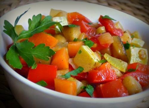 Овощное рагу с кабачками и капустой в мультиварке 22