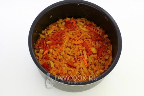 Овощное рагу с кабачками и капустой в мультиварке 28