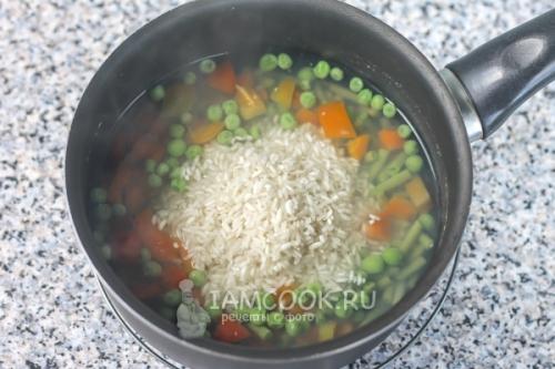 Рис с замороженными овощами 02 Рис с замороженными овощами 02