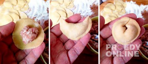 Рецепт жареных пельменей с луком на сковороде