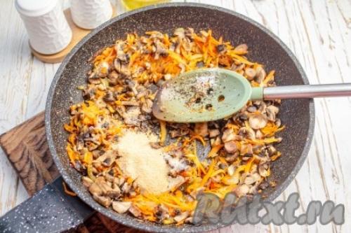 Кальмар фаршированный рисом и грибами в духовке. Ингредиенты 07