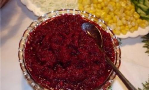Как долго готовится Аджика из свеклы на зиму. Как приготовить рецепт Аджика из свеклы