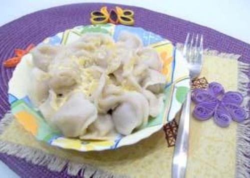 Пельмени под сырным соусом. Запеченные пельмени в яично-сливочном соусе 22