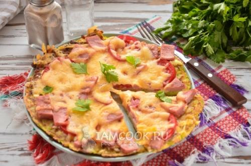 Быстрая пицца из кабачков. Кабачковая пицца на сковороде 12 Быстрая пицца из кабачков. Кабачковая пицца на сковороде 12