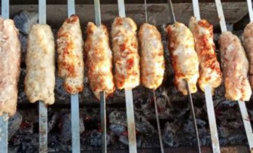 Домашний кебаб в лаваше. Шаурма с люля кебаб