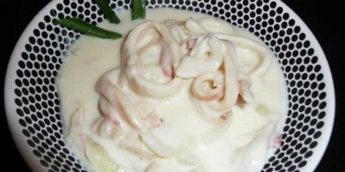 Завтрак на скорую руку: рецепт кальмаров в сырном соусе 08 Завтрак на скорую руку: рецепт кальмаров в сырном соусе 08