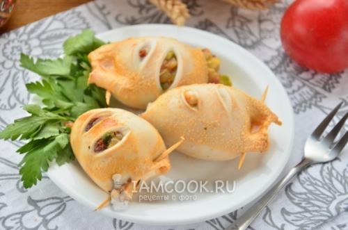 Искусство приготовления фаршированных кальмаров овощами и сыром 04 Искусство приготовления фаршированных кальмаров овощами и сыром 04