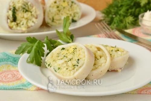 Морской вкус на столе: 15 лучших рецептов фаршированных кальмаров 22 Морской вкус на столе: 15 лучших рецептов фаршированных кальмаров 22