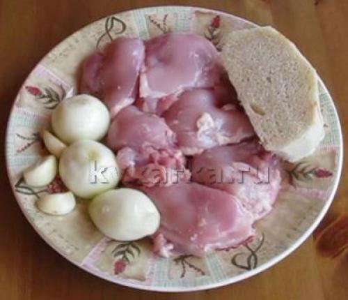 Люля-кебаб куриный на мангале. Описание