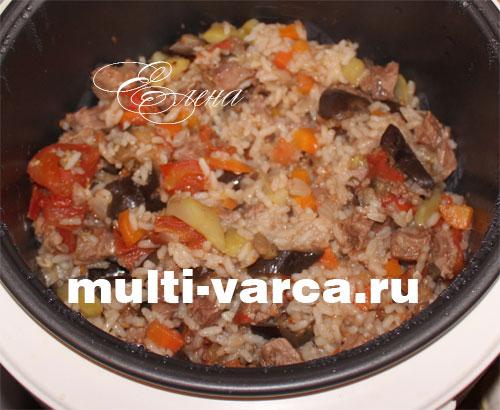 Говядина с баклажанами и болгарским перцем в мультиварке. Мясо с баклажанами и помидорами в мультиварке 07 Говядина с баклажанами и болгарским перцем в мультиварке. Мясо с баклажанами и помидорами в мультиварке 07