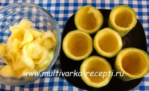 Кабачки рис фарш в мультиварке. Кабачки, фаршированные мясом и рисом в мультиварке