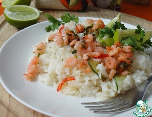 Какие специи и приправы используются в тайском рисе с креветками. Кокосовый рис по-тайски с креветками, лаймом и кориандром