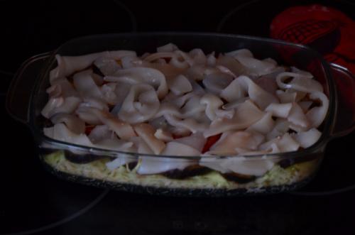 Запеченный кальмар в духовке с овощами. Рисовая запеканка с овощами и кальмаром (на конкурс от Свитти)