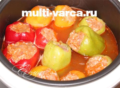 Фаршированный перец в мультиварке.. Болгарский перец, фаршированный в мультиварке — простые и вкусные рецепт 19 Фаршированный перец в мультиварке.. Болгарский перец, фаршированный в мультиварке — простые и вкусные рецепт 19