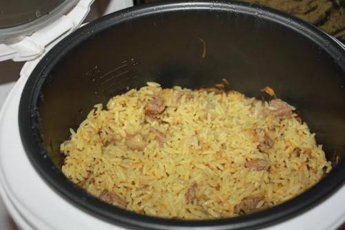 Говядина с овощами и рисом в мультиварке.. Рис с мясом и овощами в мультиварке 01