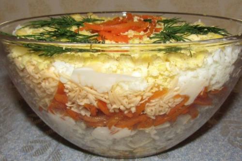 Как правильно сочетать вкусы и ароматы в салате с копчёным окорочком. 12 слоеных салатов с копченой курицей для тех, кто любит вкусно поесть