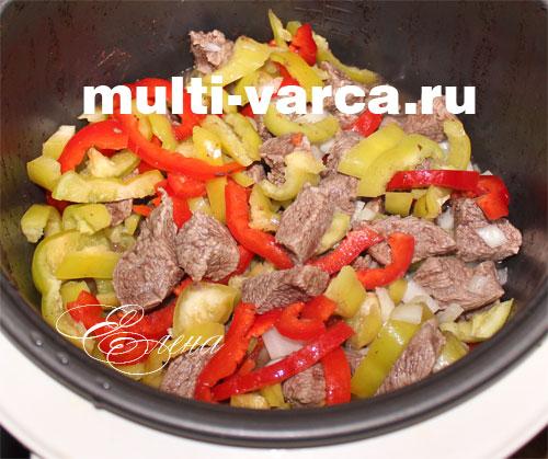 Говядина с помидорами в мультиварке. Говядина тушеная с помидорами в мультиварке 05 Говядина с помидорами в мультиварке. Говядина тушеная с помидорами в мультиварке 05
