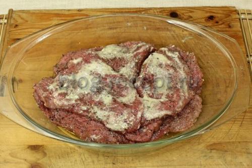 Рецепт мяса по-французски в духовке из говядины. Мясо по-французски из мякоти говядины в духовке
