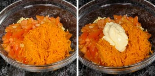 20 салатов с копченой курицей. Самый вкусный салат с копченой курицей, корейской морковкой, помидорами и сыром 02 20 салатов с копченой курицей. Самый вкусный салат с копченой курицей, корейской морковкой, помидорами и сыром 02