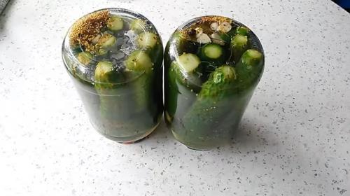 Огурцы маринованные на зиму рецепт на 1 литровую банку.. Самый вкусный рецепт консервированных огурцов на зиму на 1 литр