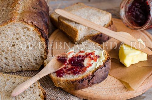 Пшеничный формовой хлеб на закваске. Хлеб пшеничный формовой на остатках закваски
