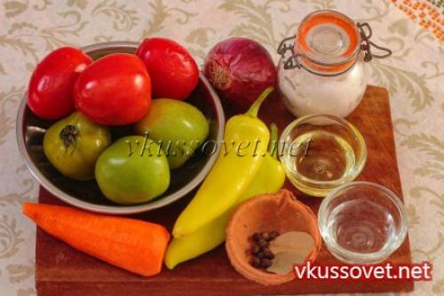 Лечо из зелёных помидоров на зиму. Лечо из зеленых помидоров на зиму