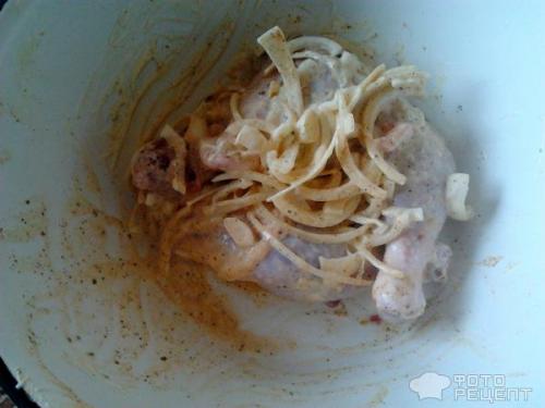 Картошка с курицей в мультиварке с майонезом. Рецепт: Картофель тушеный с курицей в мультиварке - с майонезом