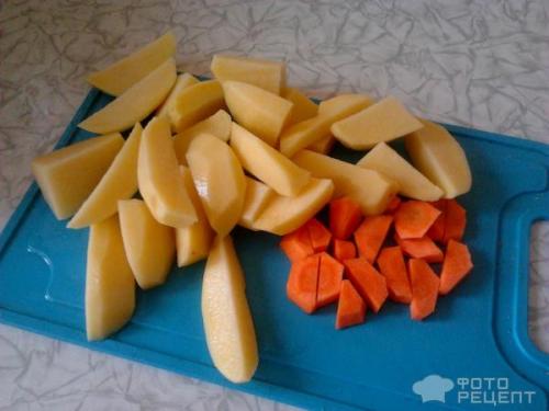 Картошка с курицей в мультиварке с майонезом. Рецепт: Картофель тушеный с курицей в мультиварке - с майонезом