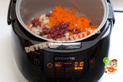 Тушеная картошка с фаршем в мультиварке. Картошка с фаршем в мультиварке