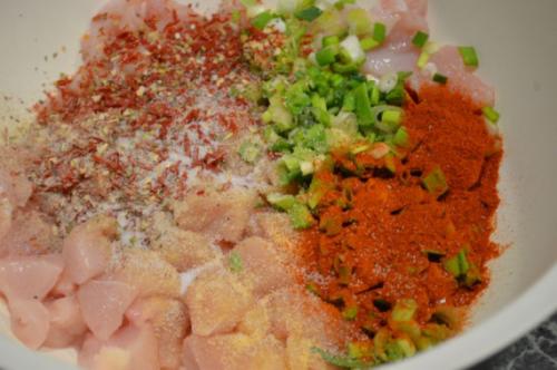 Куриные оладьи с болгарским перцем