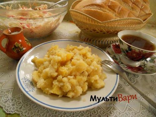 Запеченная картошка в мультиварке с майонезом. Картошка с майонезом