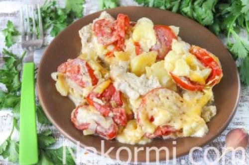 Картошка по-французски с мясом в мультиварке. Ингредиенты