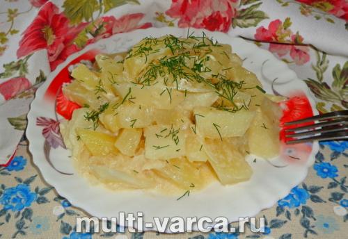 Запеченная картошка в мультиварке с майонезом. Картошка с майонезом в мультиварке