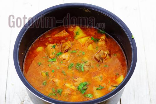 Картошка по-домашнему с мясом в мультиварке. Вкусная картошка с мясом в мультиварке по-домашнему, рецепт с фото