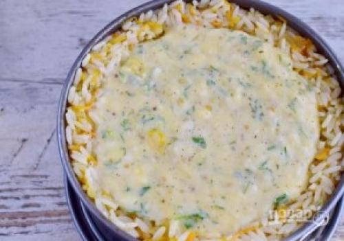 Рисовый пирог со скумбрией