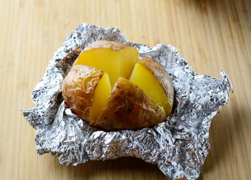 ПП блюда из картофеля. Печеный картофель с творогом и помидорами черри