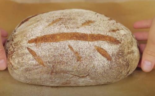 Простой рецепт домашнего серого хлеба на закваске в форме 02 Простой рецепт домашнего серого хлеба на закваске в форме 02