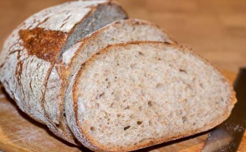 Простой рецепт домашнего серого хлеба на закваске в форме 04 Простой рецепт домашнего серого хлеба на закваске в форме 04