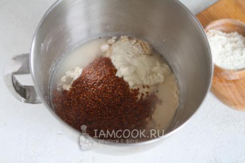 Серый льняной хлеб на пшеничной закваске: полезный и вкусный рецепт 03 Серый льняной хлеб на пшеничной закваске: полезный и вкусный рецепт 03